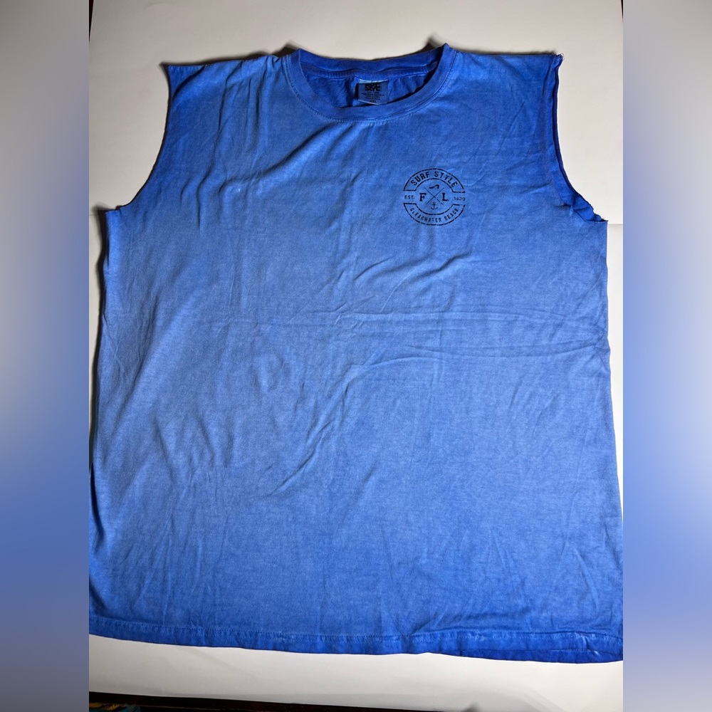 Surf Style Blue Tank Top